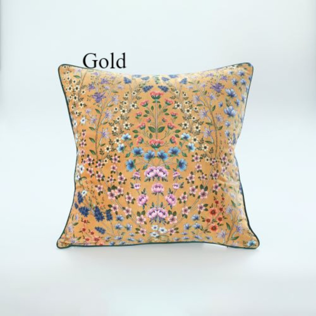 MM Linen - Hattie Cushion - Gold image 0
